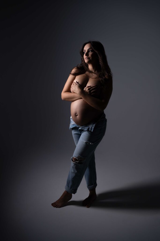 photo de femme enceinte studio